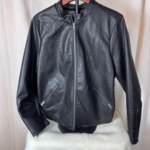 TORRID faux leather biker jacket size 2